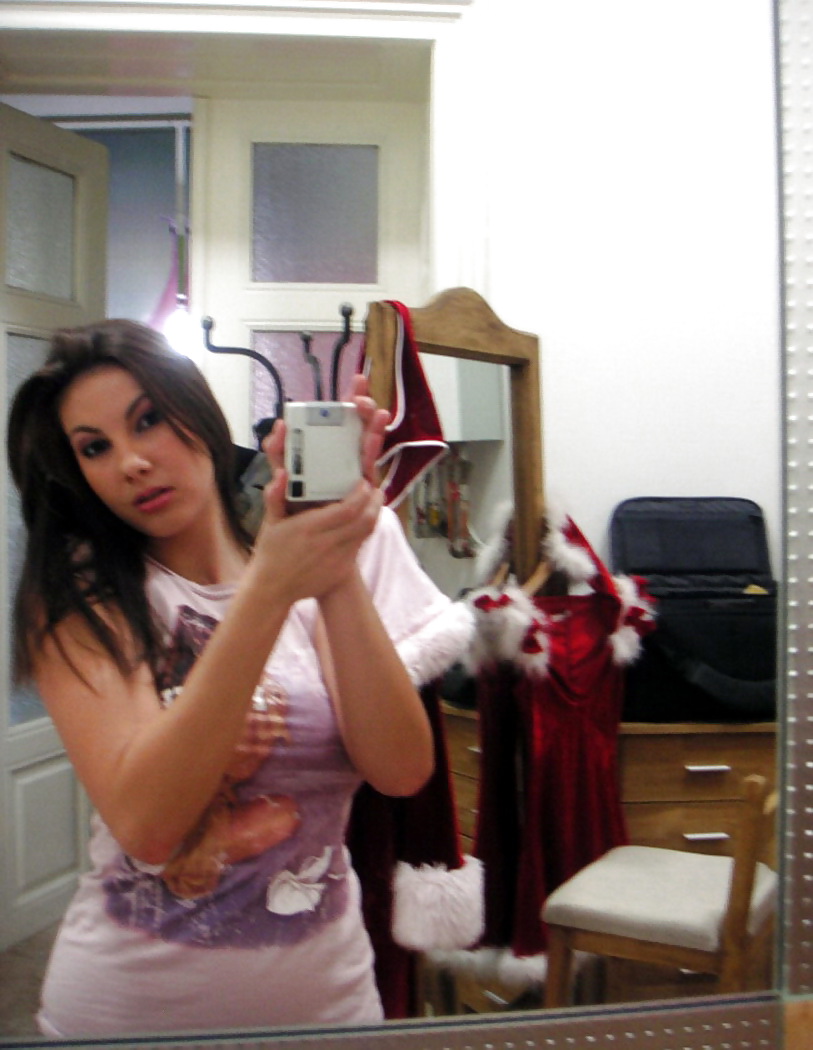 Busty Brunette Babe Self Shot #3776189