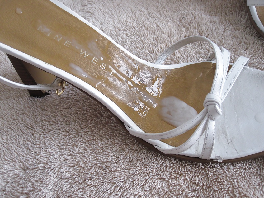 White Nine West Heels #4111009