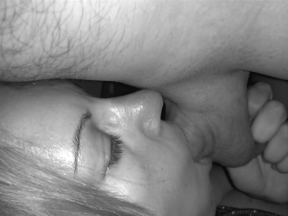 Slave sucking my cock