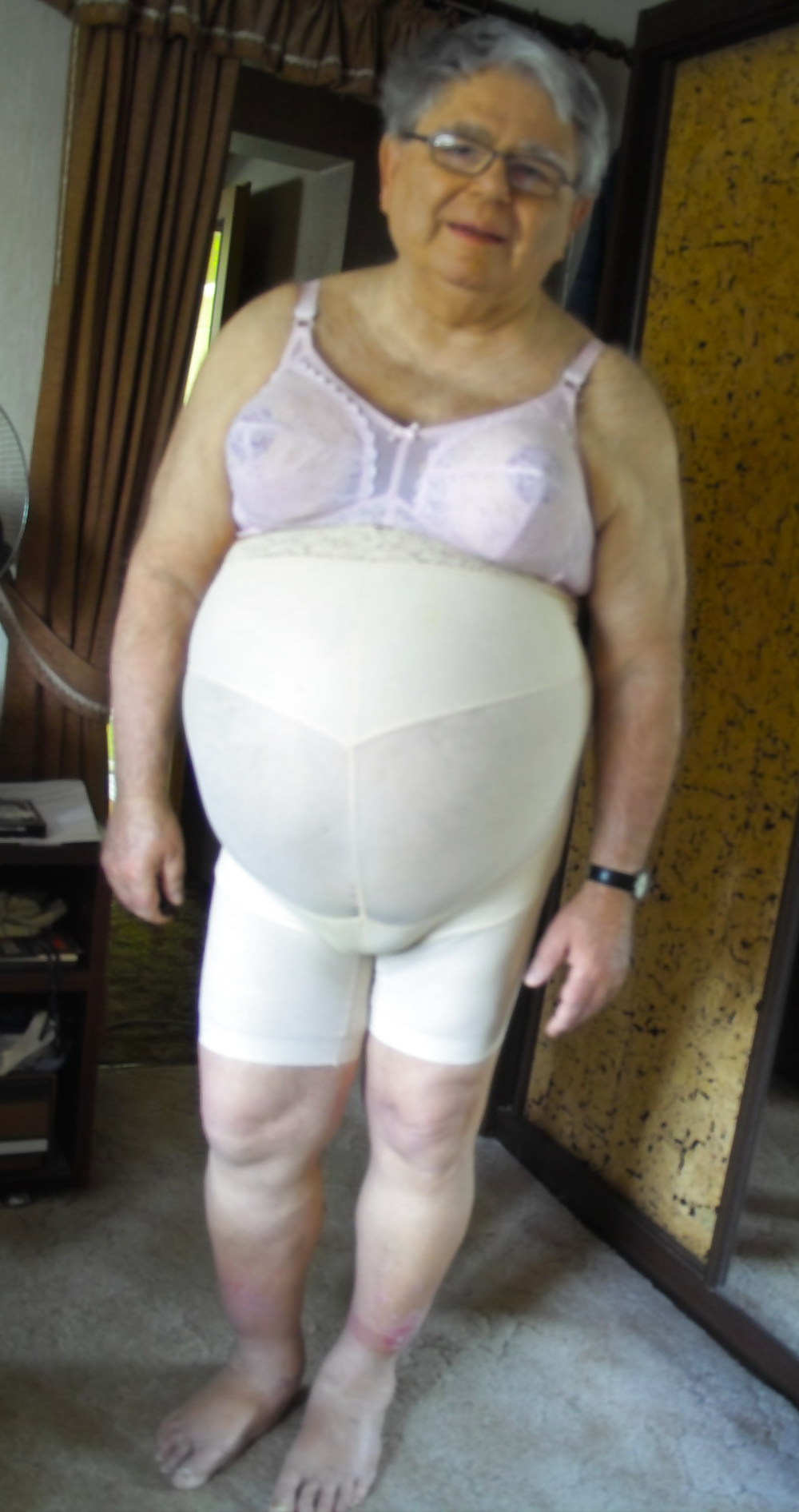 Pink bra and panty girdle #13503460