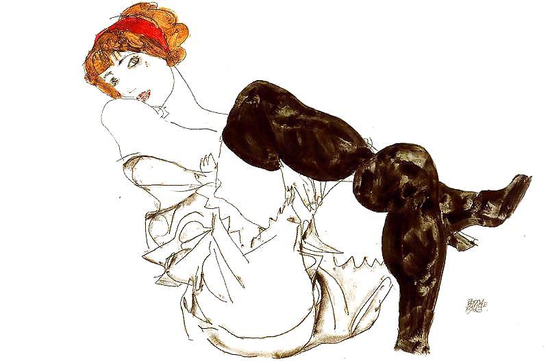 Egon Schiele - Art érotique #13218670