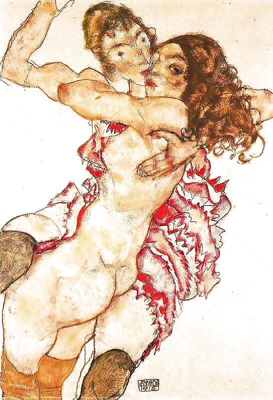 Egon Schiele - Art érotique #13218677