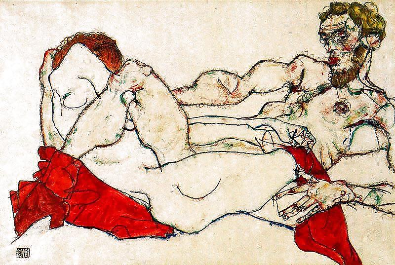 Egon Schiele - Art érotique #13218750