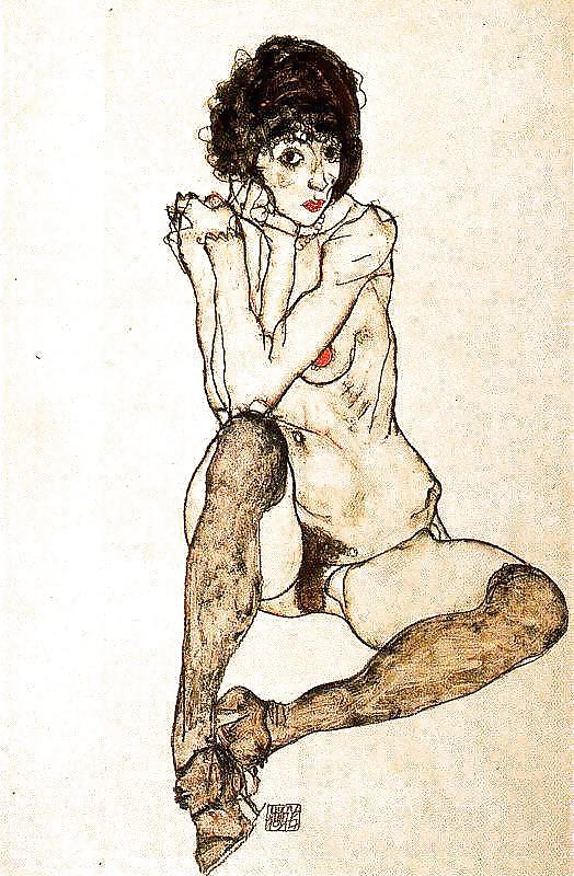 Egon Schiele - Art érotique #13218923