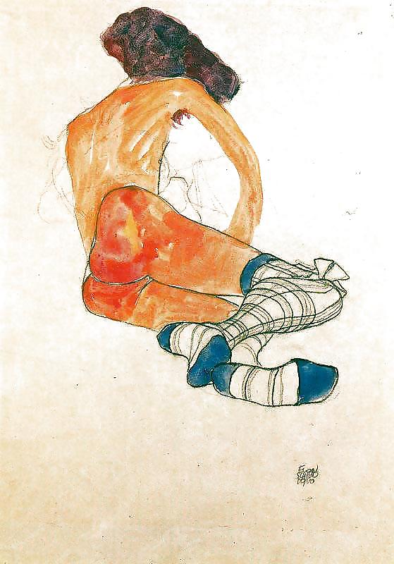 Egon Schiele - Art érotique #13219054