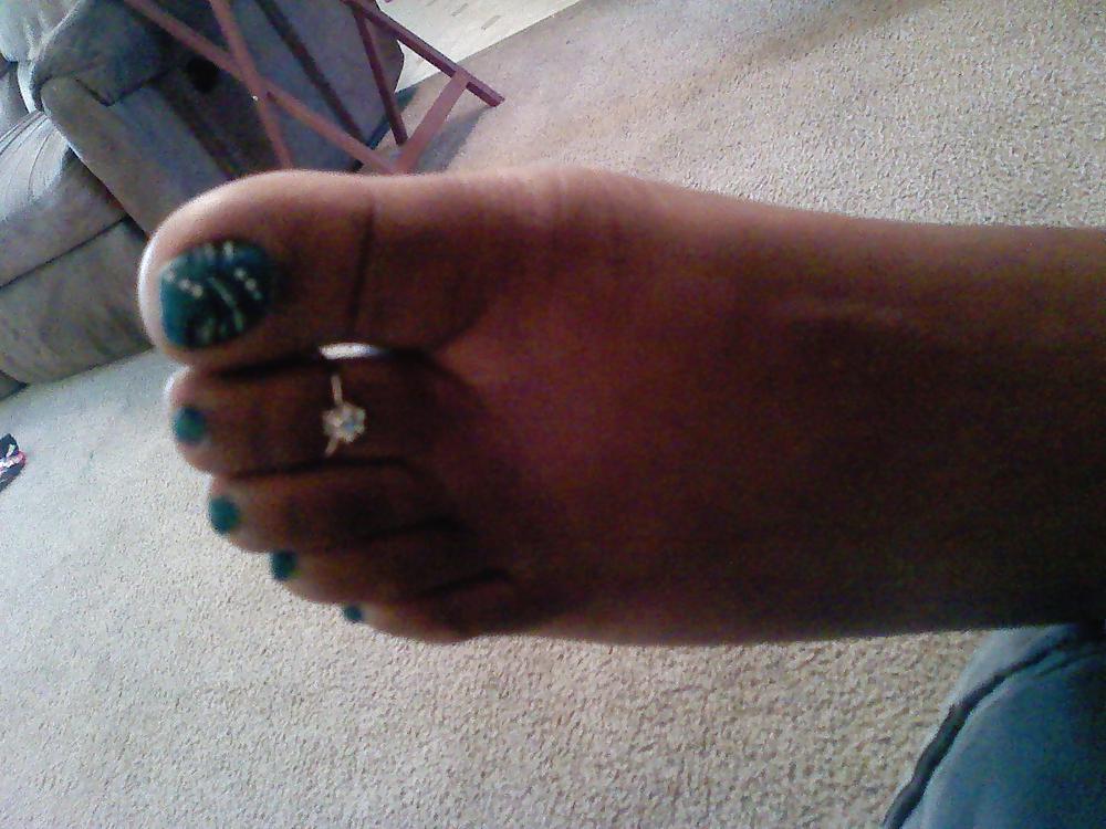 My wife cute feet & toes #4010247