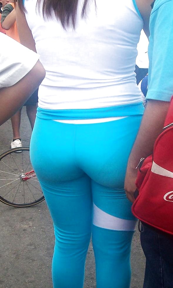 Hot Wives In Tight And See Thru Leggings #18096506