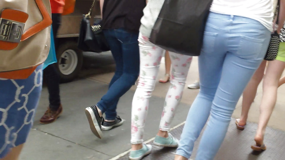 Nice butts & ass walking through the streets  #17443662