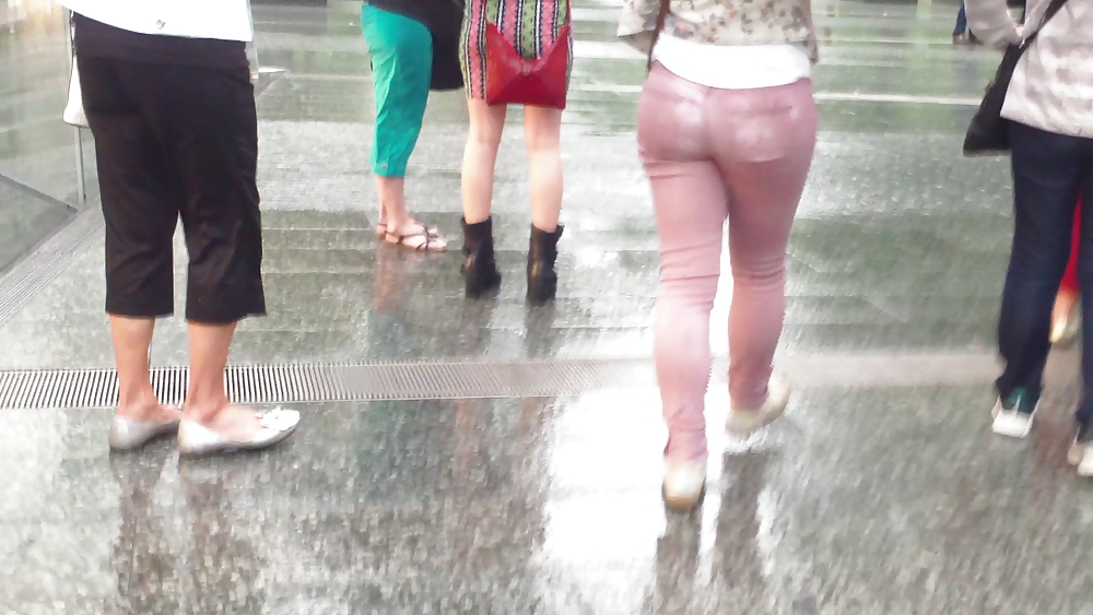Nice butts & ass walking through the streets  #17443708