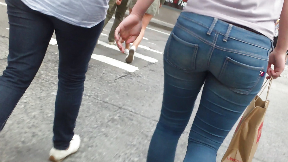 Nice butts & ass walking through the streets  #17443878