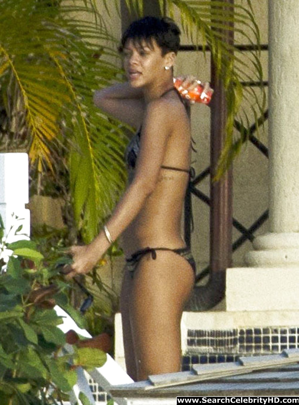 Rihanna naked ass and topless boobs candids
 #15086261