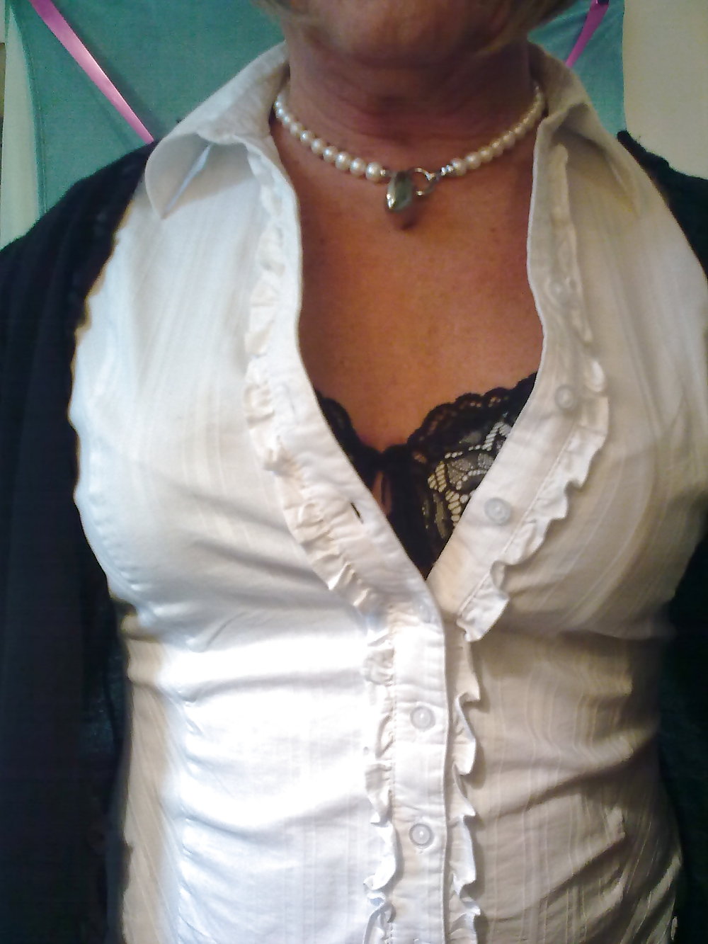 Crossdresser in rd and black bra and panties #17156395