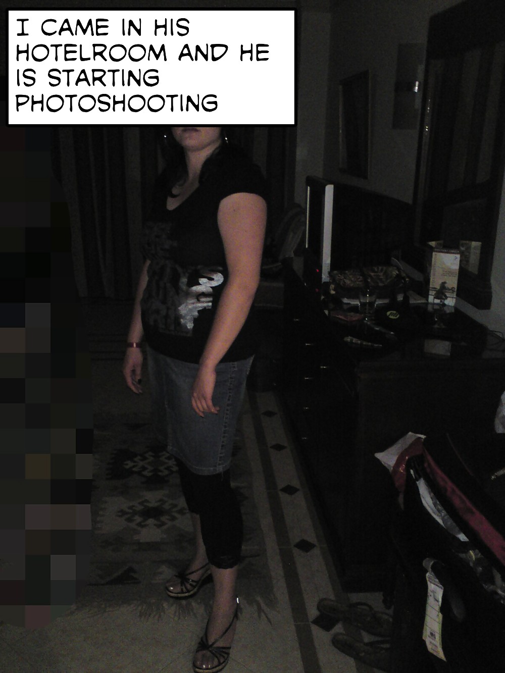 My photostrip story-hubby doesn't know