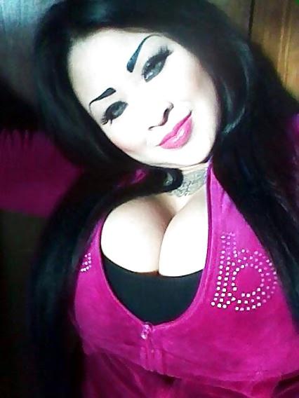 Latina mild with big tits and huge fake eyebrows #22673737