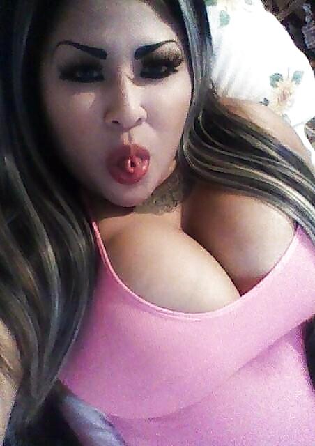 Latina mild with big tits and huge fake eyebrows #22673787
