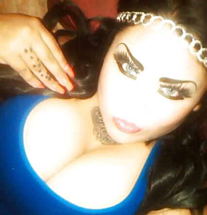 Latina mild with big tits and huge fake eyebrows #22673947