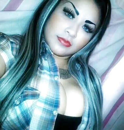 Latina mild with big tits and huge fake eyebrows #22673988