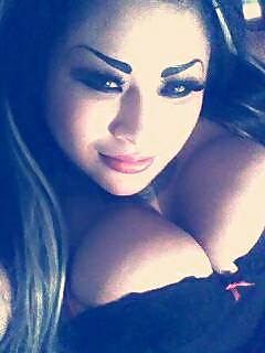 Latina mild with big tits and huge fake eyebrows #22674024