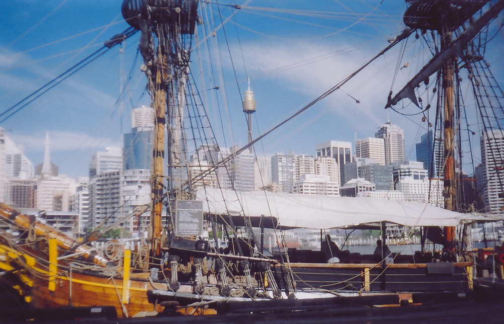 Hms bounty replica (nz built), sydney harbour 2004
 #13869082