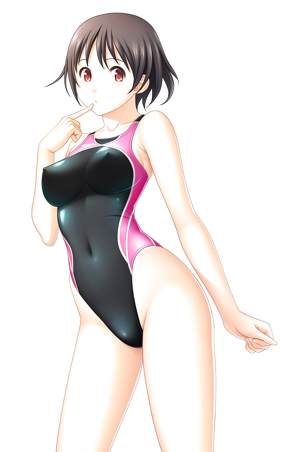 Anime girls on one-piece swimsuits #1748281