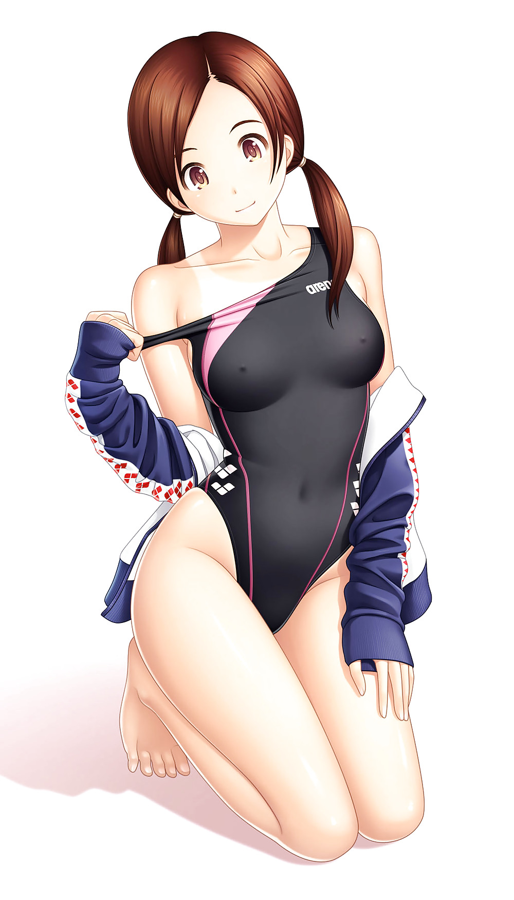 Anime girls on one-piece swimsuits #1748343