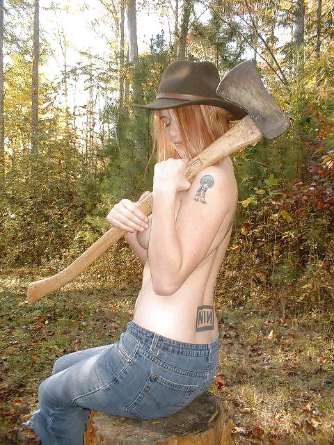 TATTOO GIRL POSING OUTDOOR #9945126