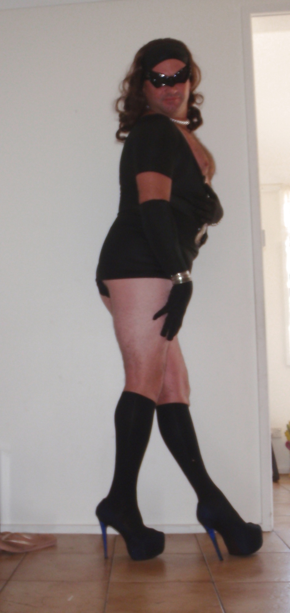 Foxxiroxxi in my short tight pvc dress and boots #19285333