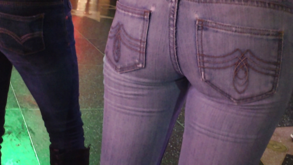 Some nice butts and ass on the street in tight jeans  #14528703