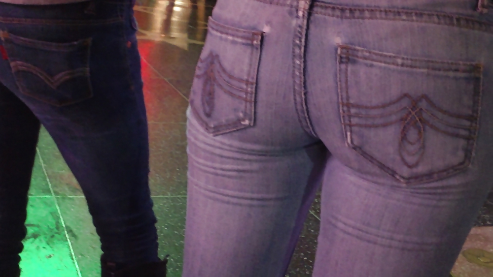 Some nice butts and ass on the street in tight jeans  #14528721