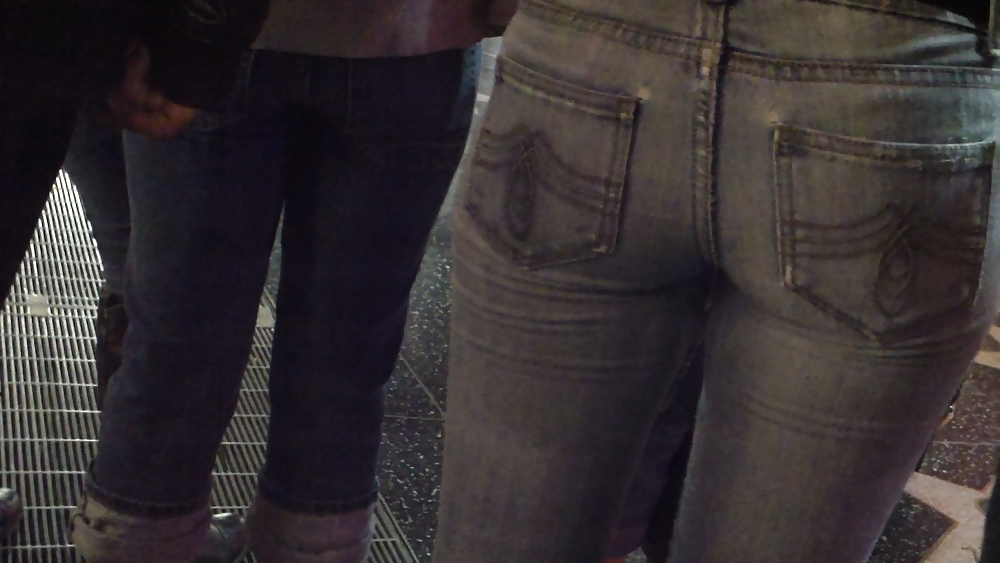 Some nice butts and ass on the street in tight jeans  #14528737