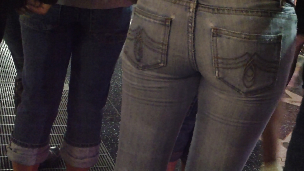 Some nice butts and ass on the street in tight jeans  #14528763