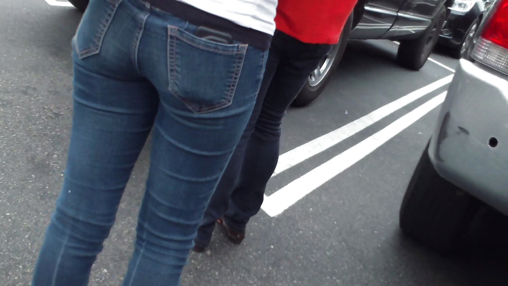 Some nice butts and ass on the street in tight jeans  #14529131