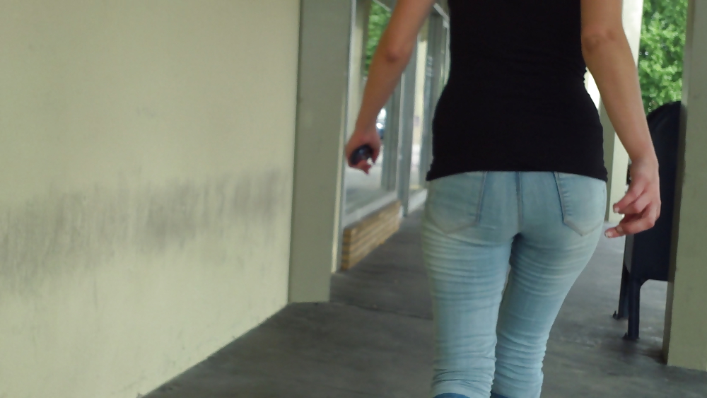 Some nice butts and ass on the street in tight jeans  #14529671