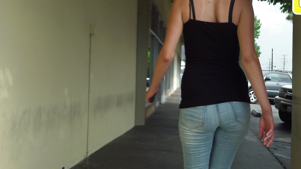 Some nice butts and ass on the street in tight jeans  #14529689
