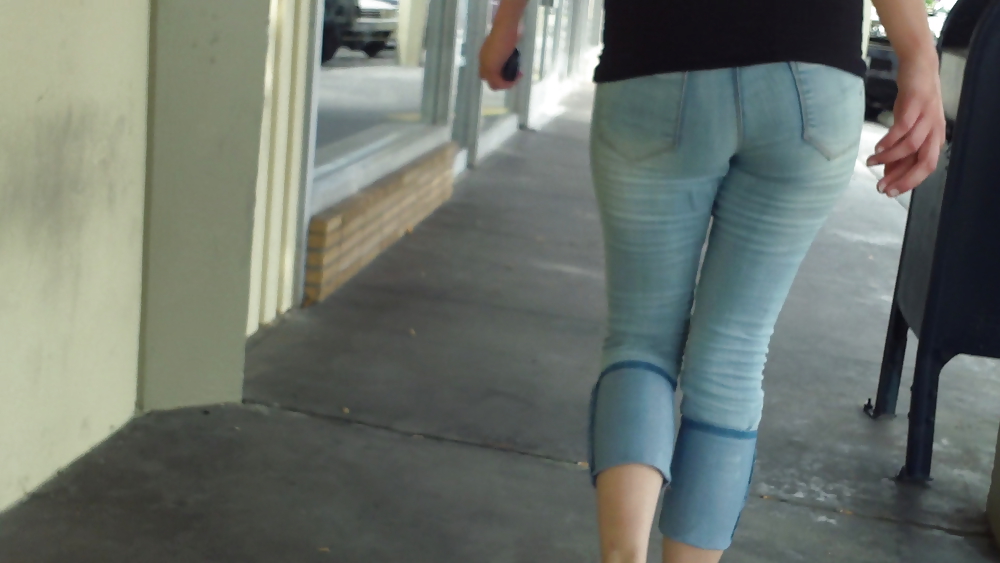 Some nice butts and ass on the street in tight jeans  #14529726
