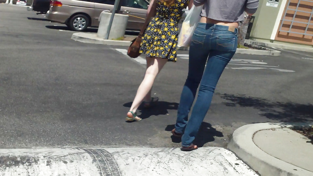 Some nice butts and ass on the street in tight jeans  #14529950