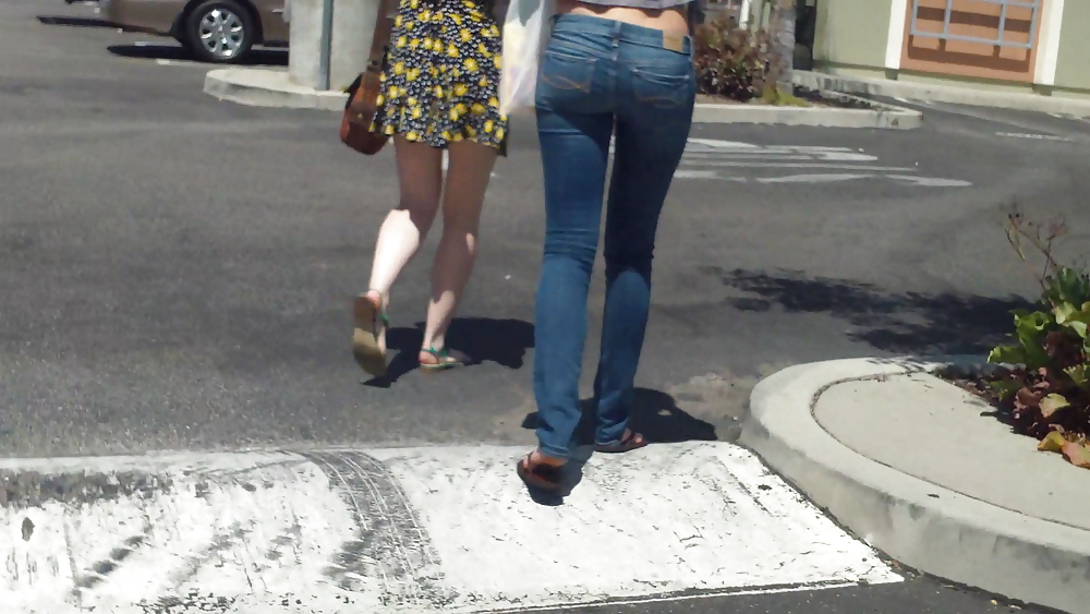 Some nice butts and ass on the street in tight jeans  #14529956