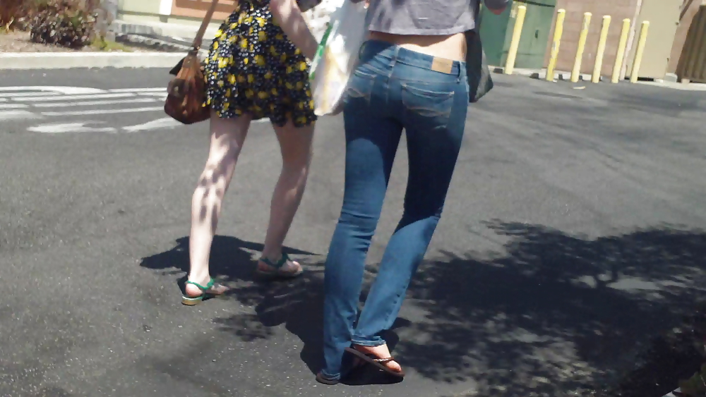 Some nice butts and ass on the street in tight jeans  #14529974