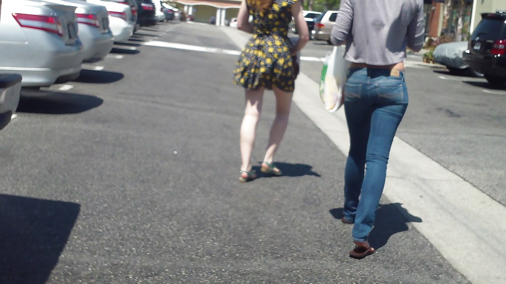 Some nice butts and ass on the street in tight jeans  #14530021