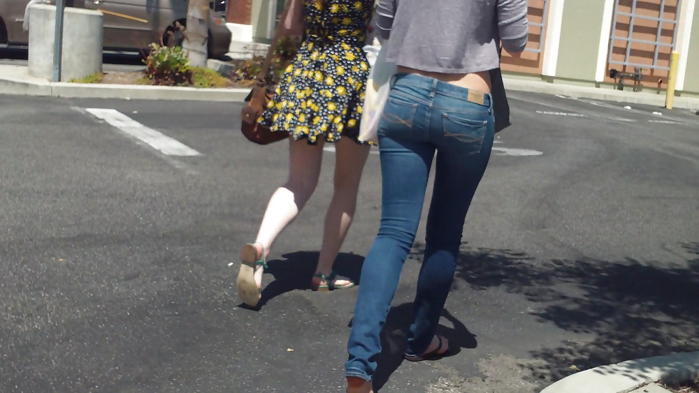 Some nice butts and ass on the street in tight jeans  #14530120