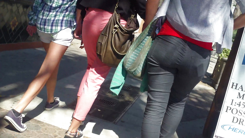 Some nice butts and ass on the street in tight jeans  #14530815