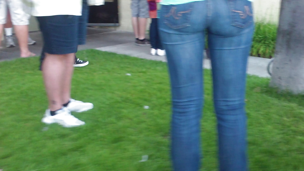 Some nice butts and ass on the street in tight jeans  #14530901