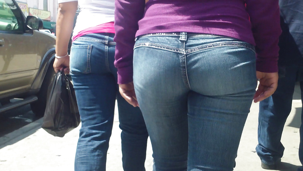Some nice butts and ass on the street in tight jeans  #14531859