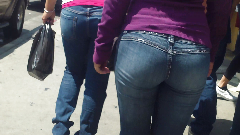 Some nice butts and ass on the street in tight jeans  #14531875