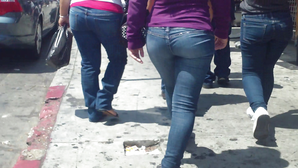 Some nice butts and ass on the street in tight jeans  #14532161