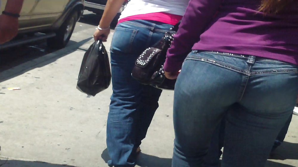 Some nice butts and ass on the street in tight jeans  #14532212