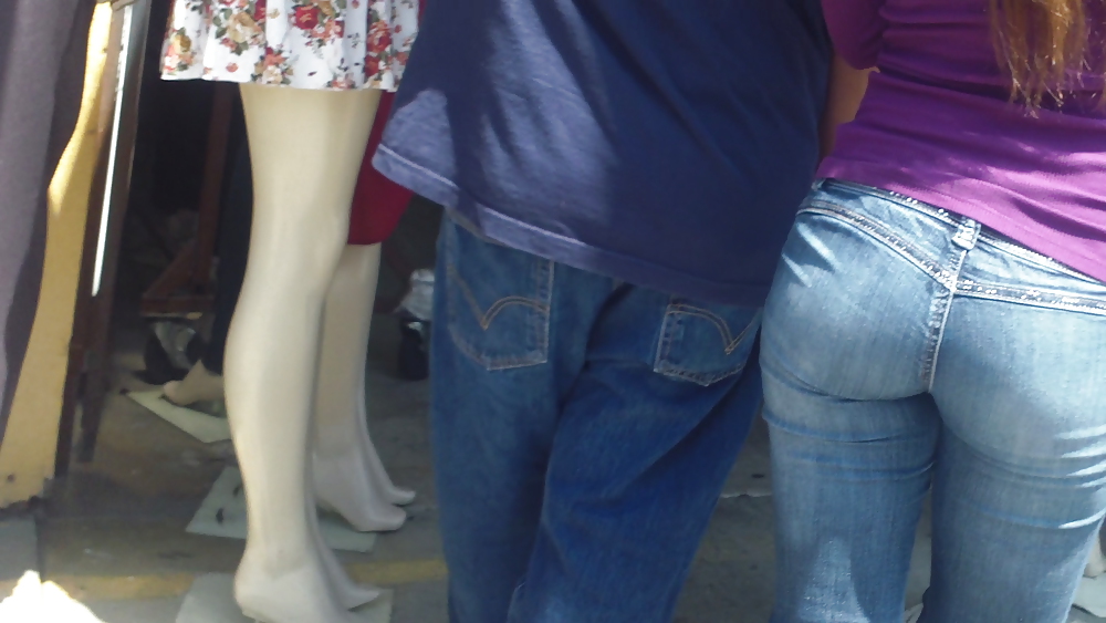 Some nice butts and ass on the street in tight jeans  #14532279