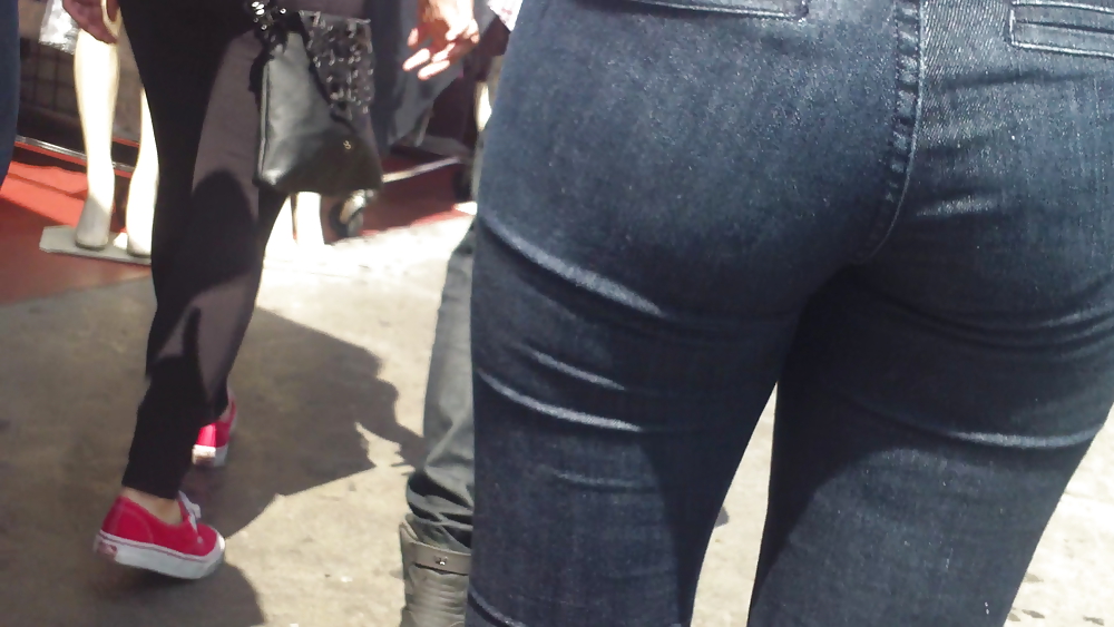 Some nice butts and ass on the street in tight jeans  #14532461