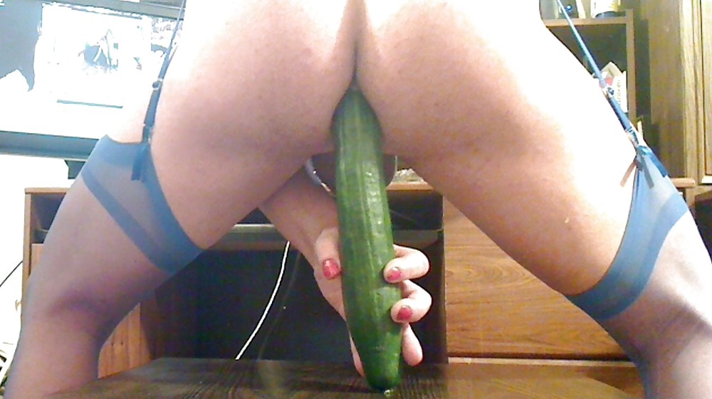 Fucking my ass with a sixteen inch zucini  #205754