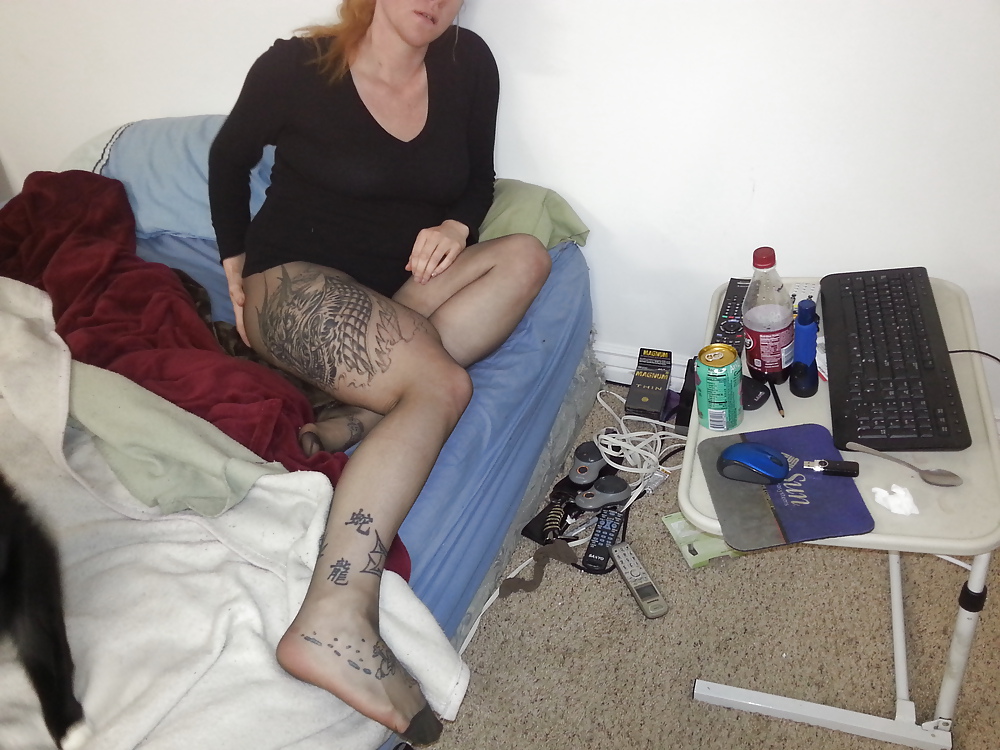 Girly lady and nylons